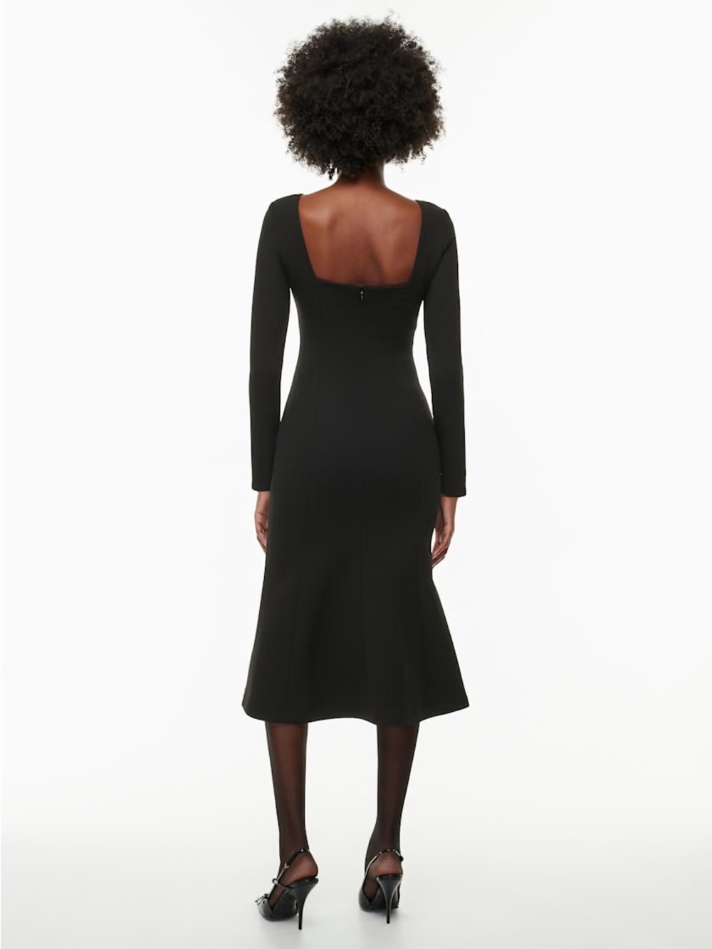 NWT Aritzia Babaton Stiles Dress Black Size 4 | Mermaid Midi